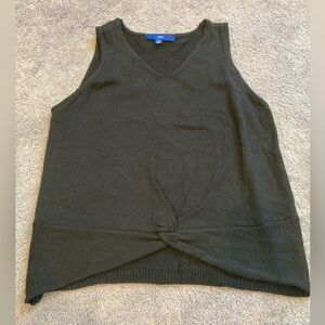 APT 9 Vest Knit Black Size XL Acrylic NWT Sweater Tank Top Cropped Neutral Top